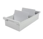 Bac à fiches DIN A6 - Gris lumière