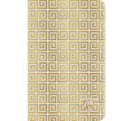 Carnet piqûre textile Neo Deco Collection Printemps-Été 11x17cm 96 pages ligné motifs assortis papier ivoire 90g - Assortis