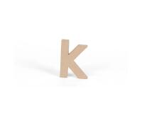 Petite lettre kraft k 8,5cm - Kraft