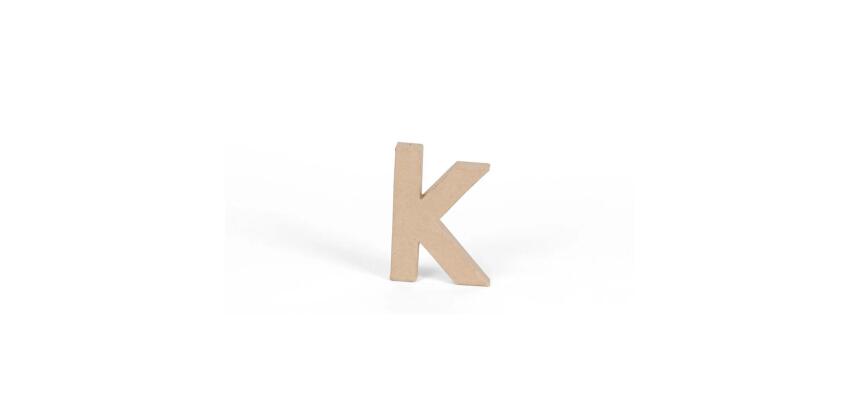 Petite lettre kraft k 8,5cm - Kraft