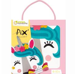 Pix Gallery, Tambourin Licorne - Blanc