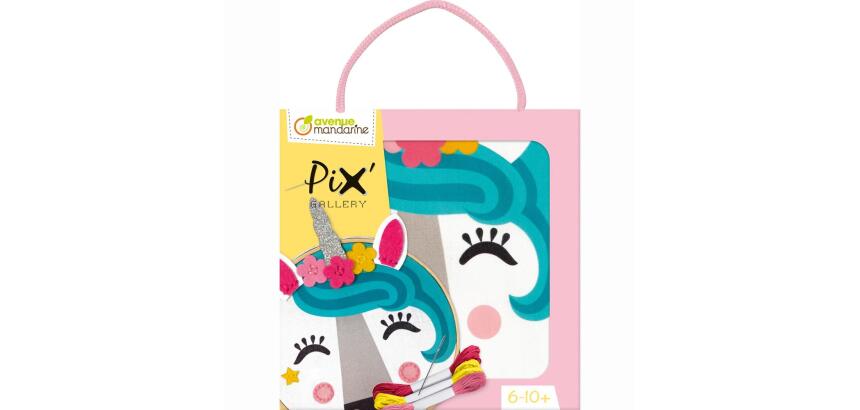 Pix Gallery, Tambourin Licorne - Blanc
