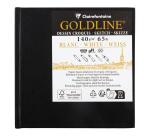 Goldline carnet rembordé rigide 50F 10x10cm 140g - Blanc