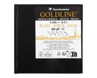 Goldline carnet rembordé rigide 50F 10x10cm 140g - Blanc