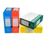 Boite archive Dos 100mm carton ondulé couleurs - 25x34cm