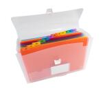 Clasificador/maletín Exacompta 13 compartimentos en polipropileno Crystal - 33x25cm