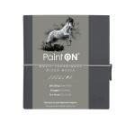 PaintON Gris carnet cousu 32F 14x14cm 250g - Gris