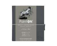 PaintON Gris carnet cousu 32F 14x14cm 250g - Gris