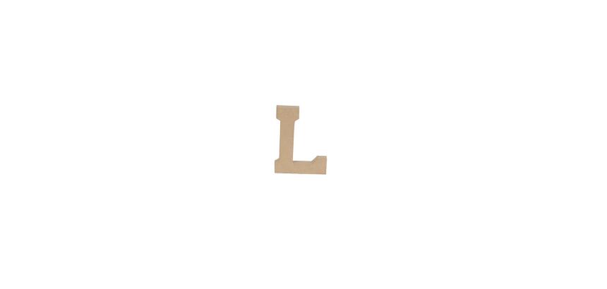 Lettre L kraft 20cm - Kraft