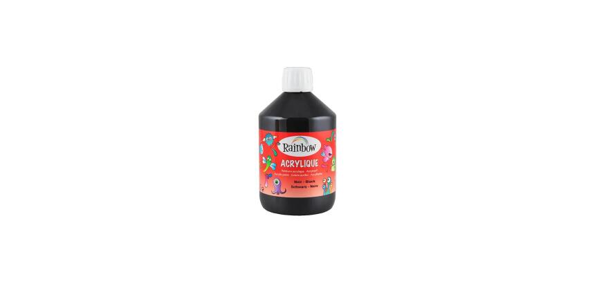 ACRYLIQUE MATE 500 ML NOIR - Noir