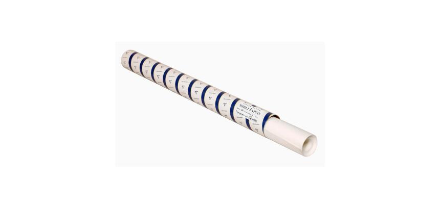 Simili Japon rouleau en tube 1,3x10m 130g - Blanc