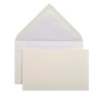 10 cartes et 10 enveloppes visite Vergé, sous sachet