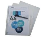 Sachet de 2 pochettes adhésives à soufflet - PP Haute Qualité 20/100e - A4 - Cristal
