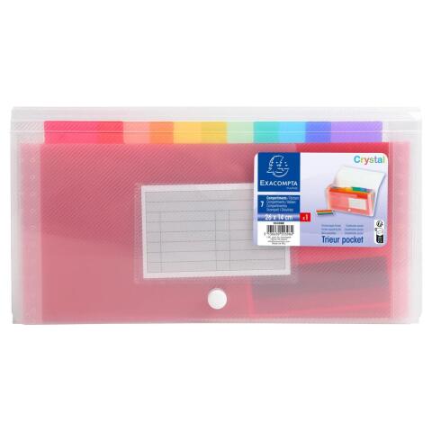Clasificadores maletines Crystal - Tamaño: 260x140 mm para: - Cristal