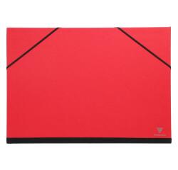 Carton à dessin Couleur à élastiques 28x38cm - Rouge
