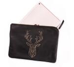 BLACK FOREST Pochette universelle 27x19 cm, Cerf - Noir et doré