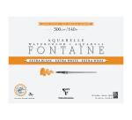 Fontaine Extra Blanc Grain Satiné bloc collé 4 côtés 12F 46x61cm 300g