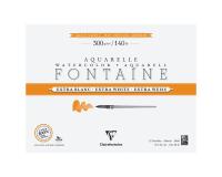 Fontaine Extra Blanc Grain Satiné bloc collé 4 côtés 12F 46x61cm 300g