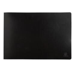 Portalistino Opak polipropilene 500 micron, 20 buste liscio - A3 - Nero