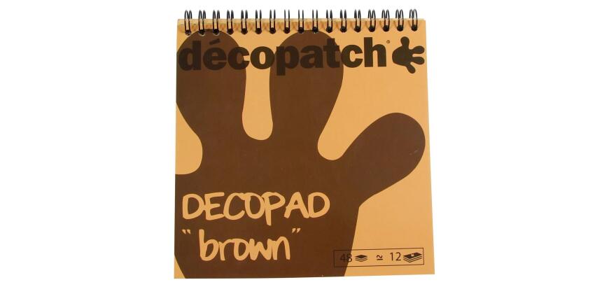 Bloc color Decopad brun - Marron