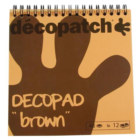 Bloc color Decopad brun - Marron