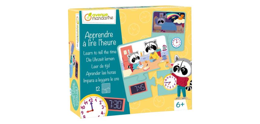 Jeu éducatif, Apprendre à lire l'heure - Multicolore