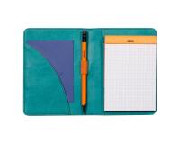 Rhodiarama livret porte-bloc N°12 pour bloc ou carnet format B7 - Paon