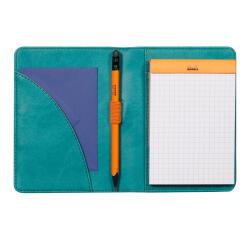 Rhodiarama livret porte-bloc N°12 pour bloc ou carnet format B7 - Paon