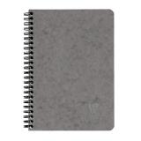 Carnet reliure intégrale à pochettes Age Bag A5 120 pages détachables ligné - Gris