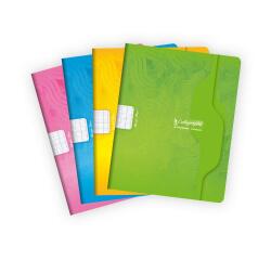 Cahier piqué 7000 17x22 cm 32 pages grands carreaux 70 g - Assortis