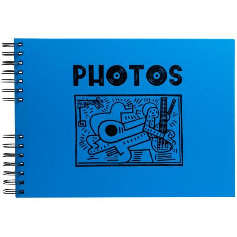 Álbum de fotos MUSICART 32x22 cm - 150 fotos 50 páginas - Azul