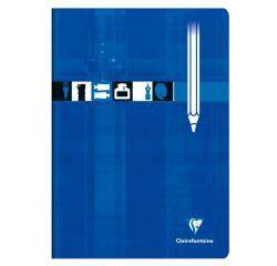 Cahier Dessin piqué A4 32 pages uni Bleu - Bleu