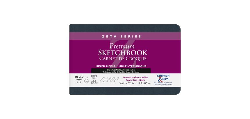 Zeta Series carnet souple 26F 14x8,9cm 270g - Blanc