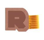 Rhodiarama porte-stylo autoadhésif 4x3 cm pour blocs carnets et agendas - Bois de rose