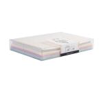Coffret Pollen de 20 enveloppes C6 (114x162mm) + 20 cartes simples 110x155mm - Naissance - Assortiment
