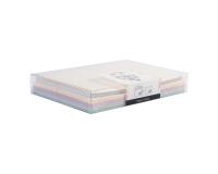 Coffret Pollen de 20 enveloppes C6 (114x162mm) + 20 cartes simples 110x155mm - Naissance - Assortiment