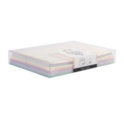 Coffret Pollen de 20 enveloppes C6 (114x162mm) + 20 cartes simples 110x155mm - Naissance - Assortiment