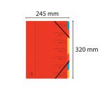 Trieur agrafé avec élastiques 7 compartiments