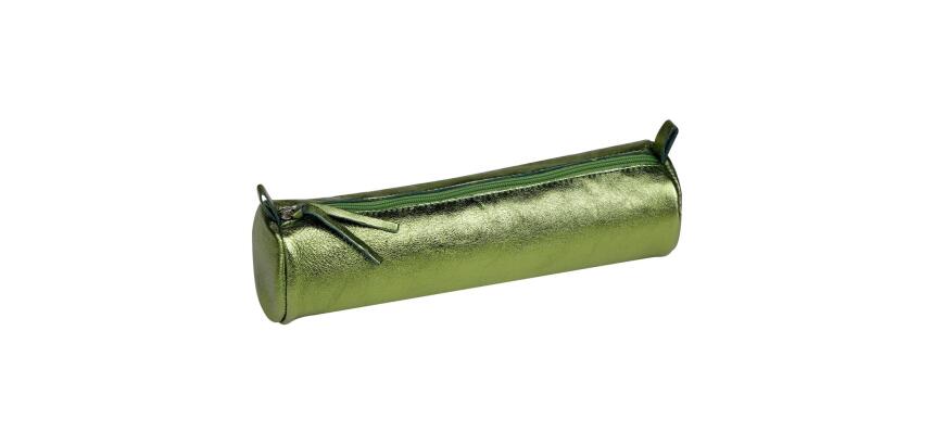 CUIRISÉ - Trousse ronde Ø5,5x22 cm - Vert