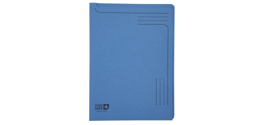 Paquet de 5 chemises coin 400g/m2 Clean'Safe - A4 - Bleu