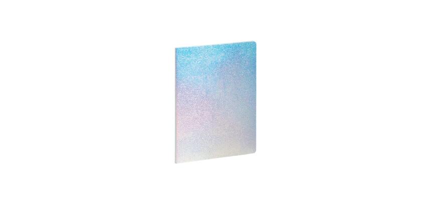 Notebook Ariel ligné et dots 10,5 x 15 cm - Argent