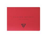 Flying Spirit carnet dos brut 50F A6 90g - Rouge