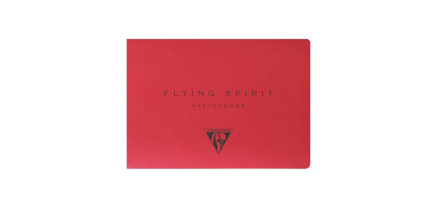 Flying Spirit carnet dos brut 50F A6 90g - Rouge