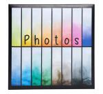 Album photo à pochettes 200 photos 10x15cm Rainbow - Noir