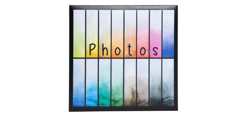 Álbum de fotos RAINBOW 22,5x22 cm - 200 fotos 100 páginas - Negro