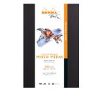 Rhodia Touch Mixed Media Pad, papier Paint'On extra-blanc 250g - A4 portrait, 20 feuillets - Noir