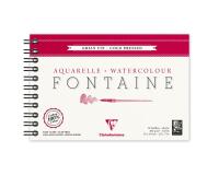 Fontaine album spiralé 12F 12x18cm 300g grain fin