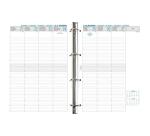 Exatime 29 Kelly noir - 23x32 cm - Semainier Janvier à Décembre 2026 - Noir