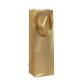 Sac cadeau pour bouteille "Premium" 12,5 x 9,5 x 38 cm - Or