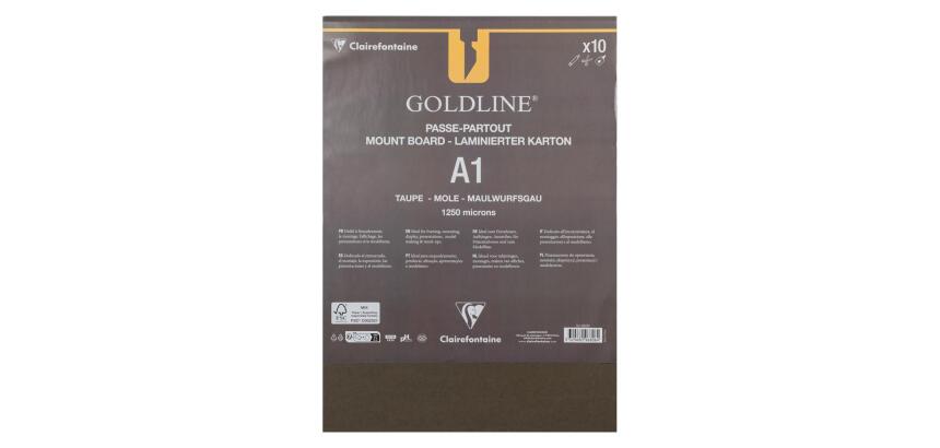 Goldline contrecollé pour passe-partout paquet 10F A1 1,25mm - Taupe